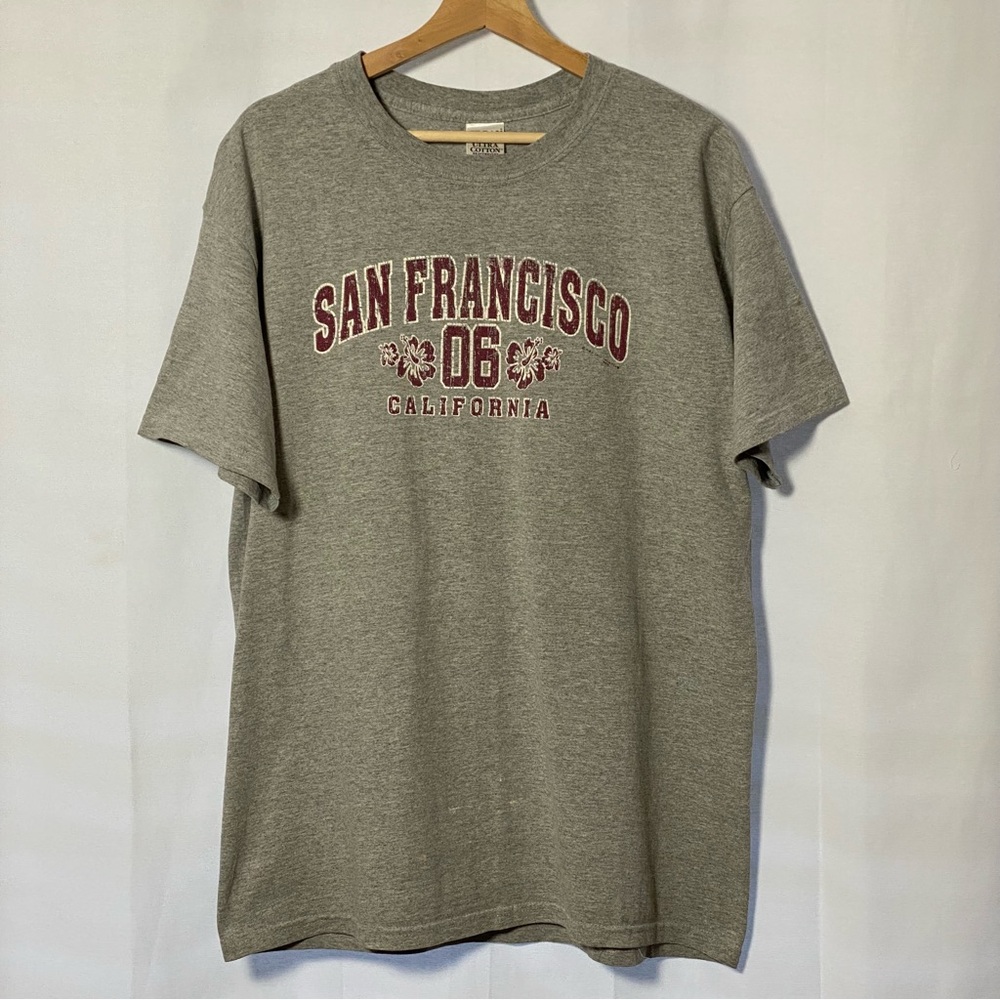 Vintage San Francisco 06 California Graphic T-Shirt Men’s Gray Sz L Made in USA
